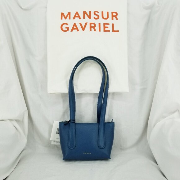 Mansur Gavriel Handbags - NWT Mansur Gavriel Mini Luxury Leather Bag - Peacock Blue